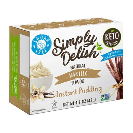 Simply Delish Vanilla Pudding Mix 48G Sugar Free ( BB 25/01/2027 )