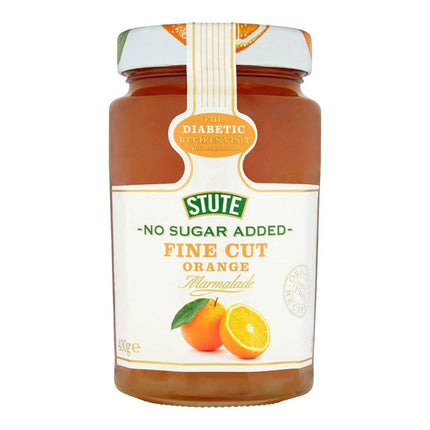Stute Diabetic Fine Cut Marmalade Jam no sugar added 430G ( BB 05/12/2024 )