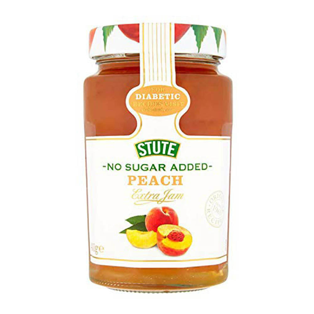 Stute Diabetic Peach Jam 430G no sugar added ( BB 17/01/2025 ) Eurofood