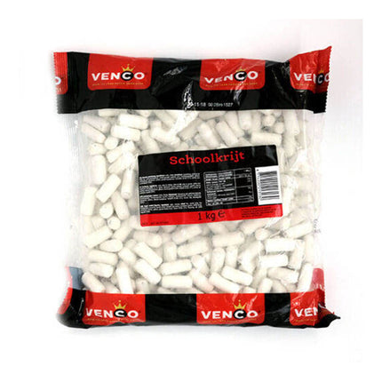 Venco Schoolkrijt Drop White School Chalk 1kg ( BB 02/2025 )